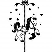 Wandtattoo Pony