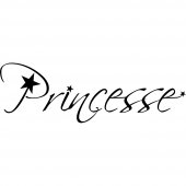 Wandtattoo Prinzessin