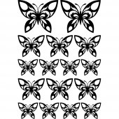 Wandtattoo Schmetterling Set