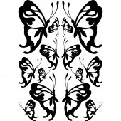 Wandtattoo Schmetterling Set