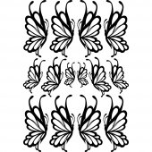 Wandtattoo Schmetterling Set