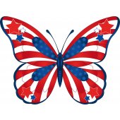 Wandtattoo Schmetterling USA