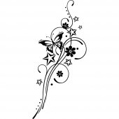 Wandtattoo Schmetterlingsblume