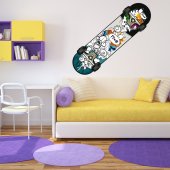 Wandtattoo Skateboard