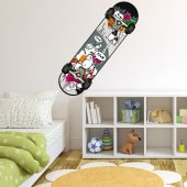 Wandtattoo Skateboard