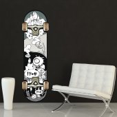 Wandtattoo Skateboard