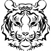 Wandtattoo Tiger