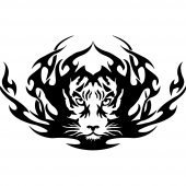 Wandtattoo Tiger