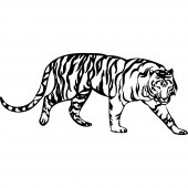 Wandtattoo Tiger