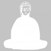 Wandtattoo Velleda weisse Tafel Buddha