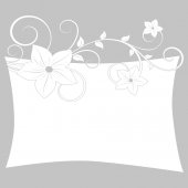 Wandtattoo Velleda weisse Tafel Orchidee