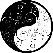 Wandtattoo Yin Yang