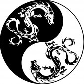 Wandtattoo Yin Yang