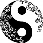 Wandtattoo Yin Yang