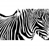 Wandtattoo Zebra